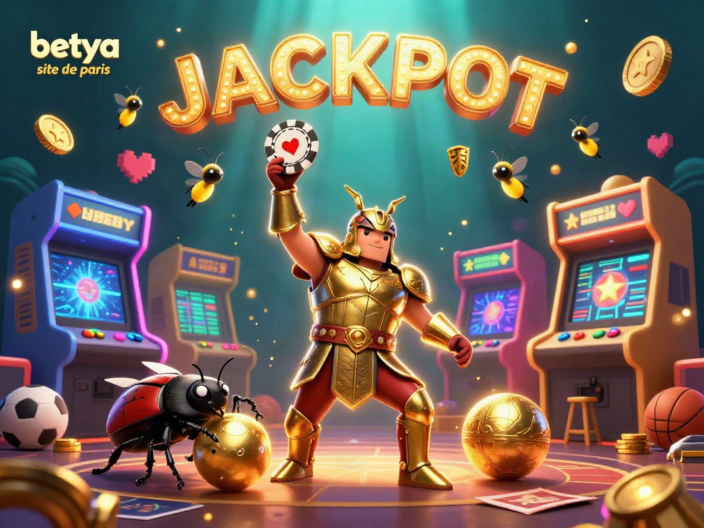 Bet on your luck with betya site de paris in this vibrant 3D jackpot scene.