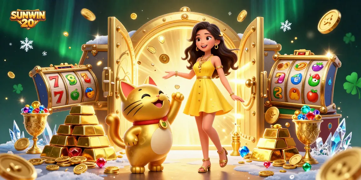Spin and win with SUNWIN 20 in vibrant casino celebration featuring joyful interactions.