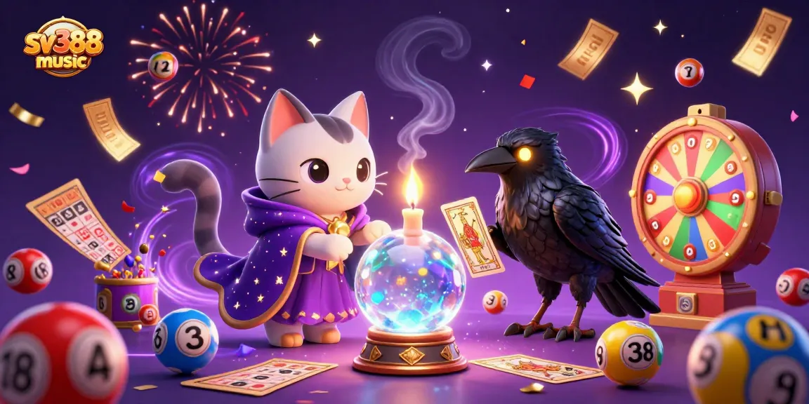 Engage with the mystical excitement of sv388 music through a vibrant casino-themed illustration showcasing future gameplay elements.