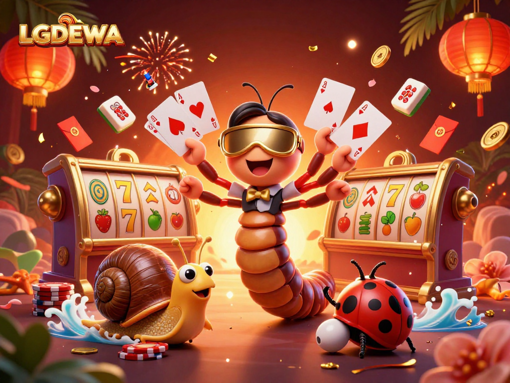 Experience thrilling gameplay with LGODEWA in a vibrant 3D casino world filled with excitement.