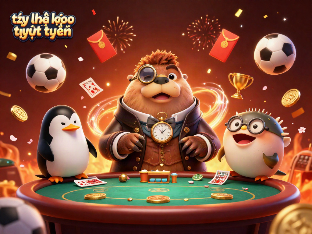 Engage in tỷ lệ kèo trực tuyến with a lively scene of characters at an underwater poker table showcasing sports elements.
