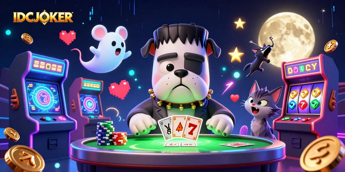 Join the thrill with IDCJOKER, featuring vibrant slot reels and a fun-filled casino atmosphere.
