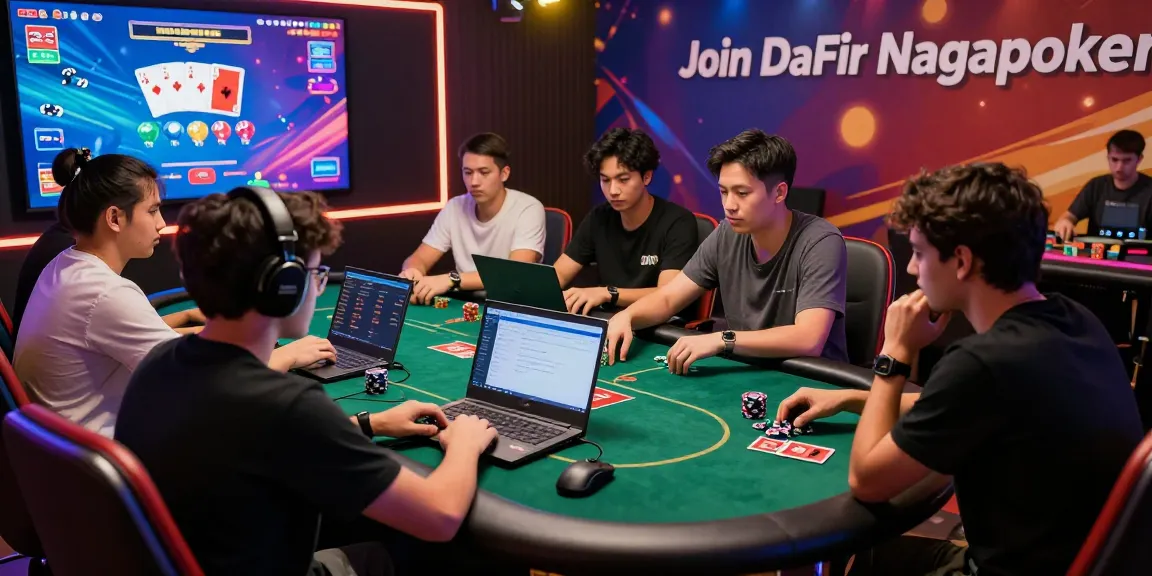 Experience thrilling online poker at Daftar Nagapoker with players engaged in intense gaming.