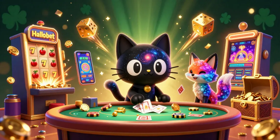 Experience Halobet's cosmic casino excitement with enchanting characters and dazzling game elements.