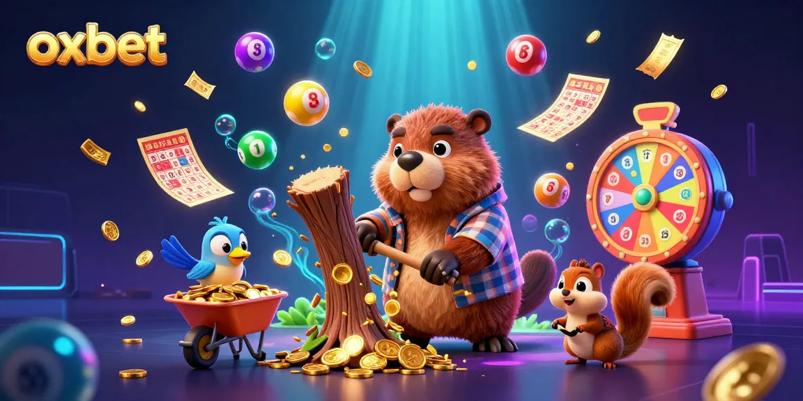 Engage in thrilling gameplay with oxbet’s vibrant casino elements in a lively, animated scene.