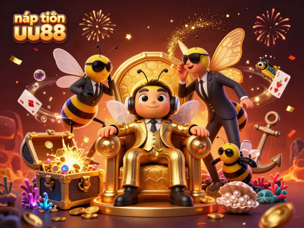 Experience seamless transactions with nạp tiền uu88 in this vibrant, engaging casino scene.