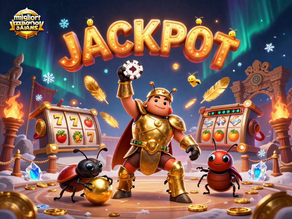 I migliori casino non AAMS presentano un eroe 3D che trionfa sul poker, circondato da elementi di gioco