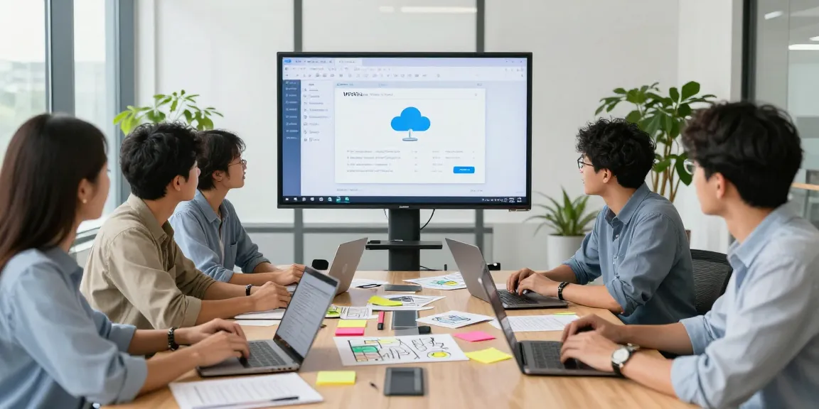 WPS下载功能展示会议室的团队合作，专业人士使用WPS Office提高工作效率