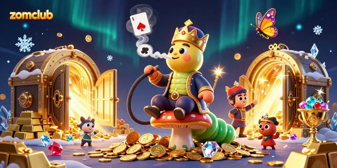 Zomclub's vibrant casino scene featuring playful characters and rich game elements.