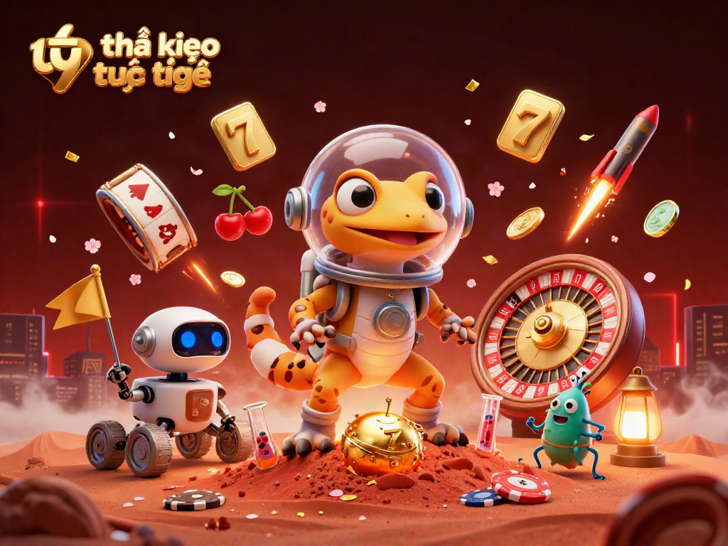 Experience thrilling tỷ lệ kèo trực tuyến as a Martian gecko encounters a buried casino on Mars.