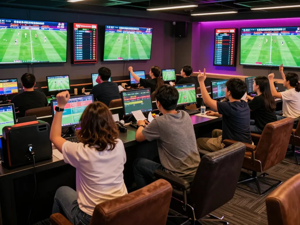 Bongdallu showcases the excitement of sports betting with live match viewing and cheering fans