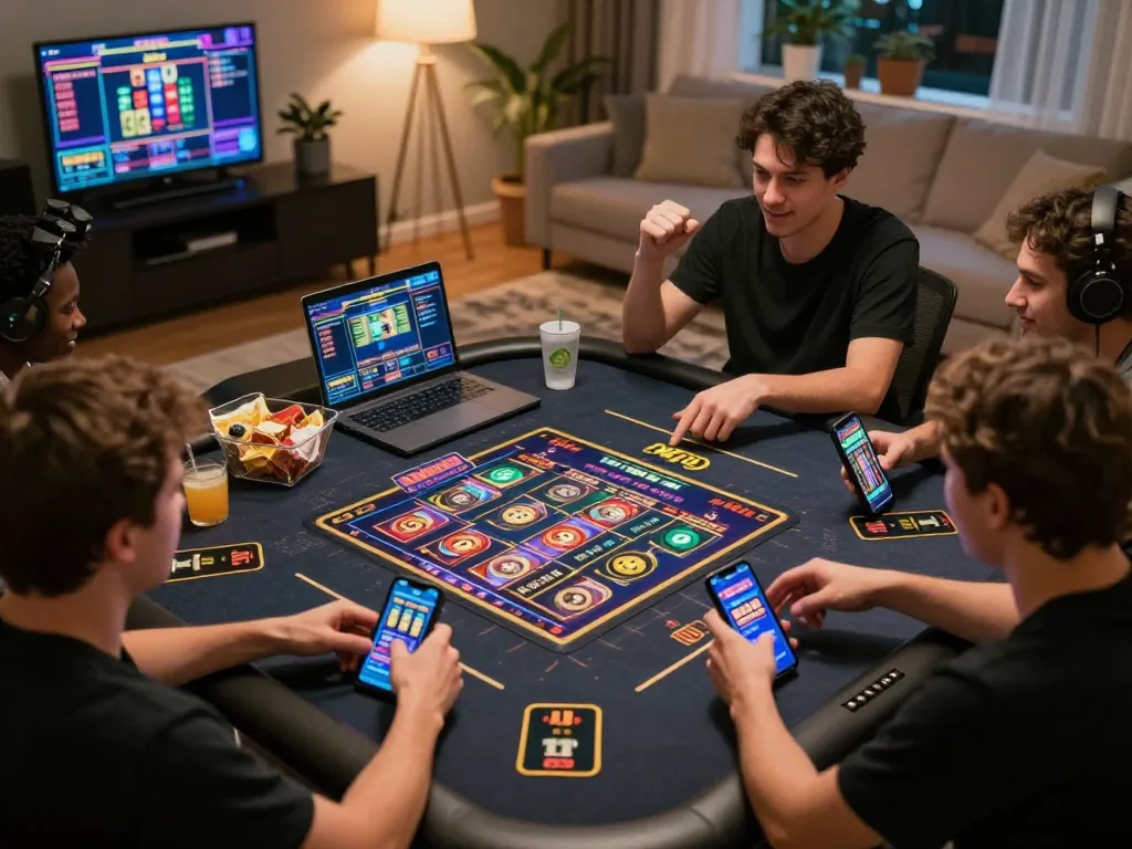 Engaging players enjoying MPO ID dynamic online gaming experience with interactive reels and lively atmosphere