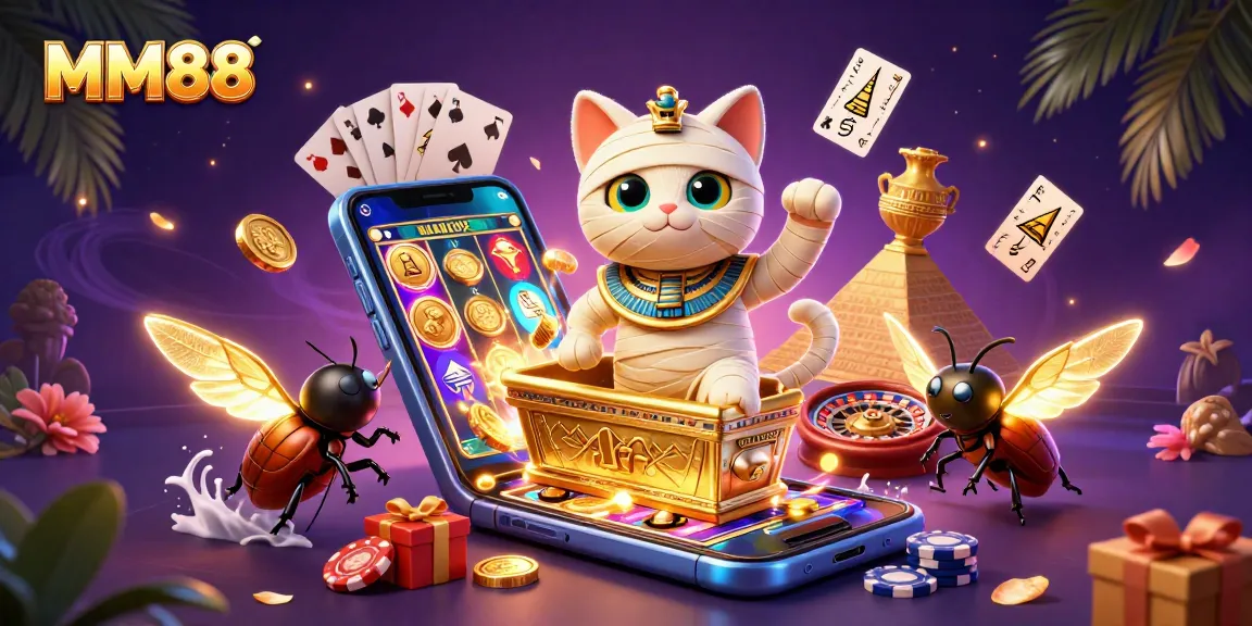 Experience thrilling moments with MM88's vibrant casino adventures featuring unique characters and games.
