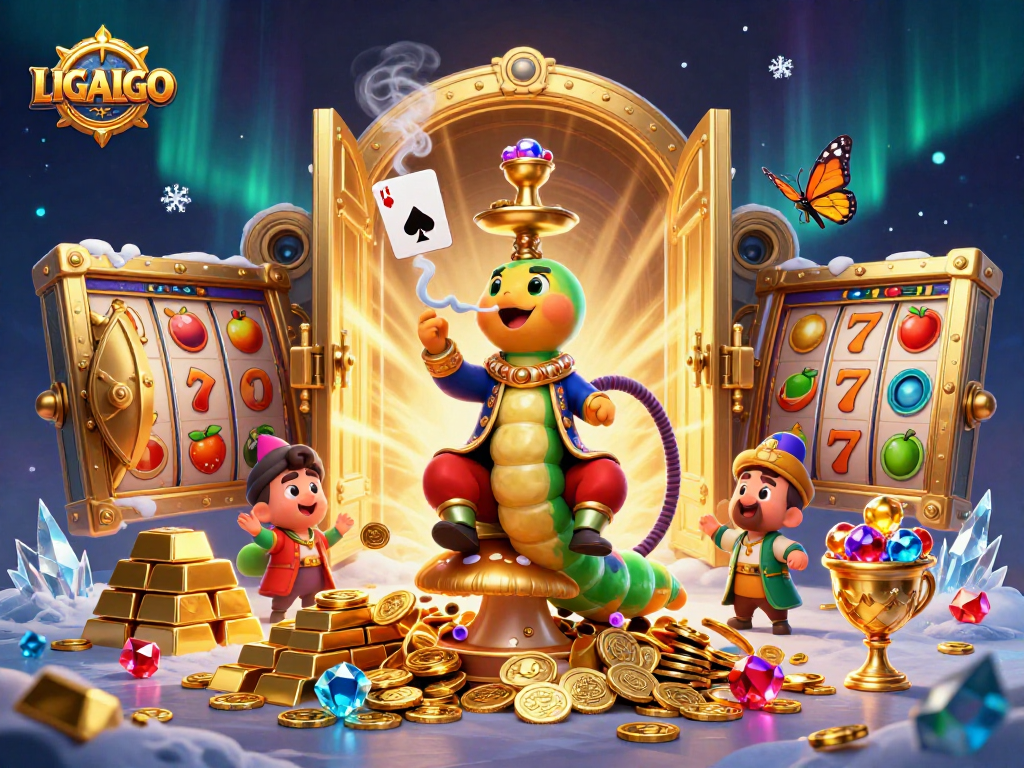 Experience winning strategies at LIGALGO while surrounded by vibrant casino elements.