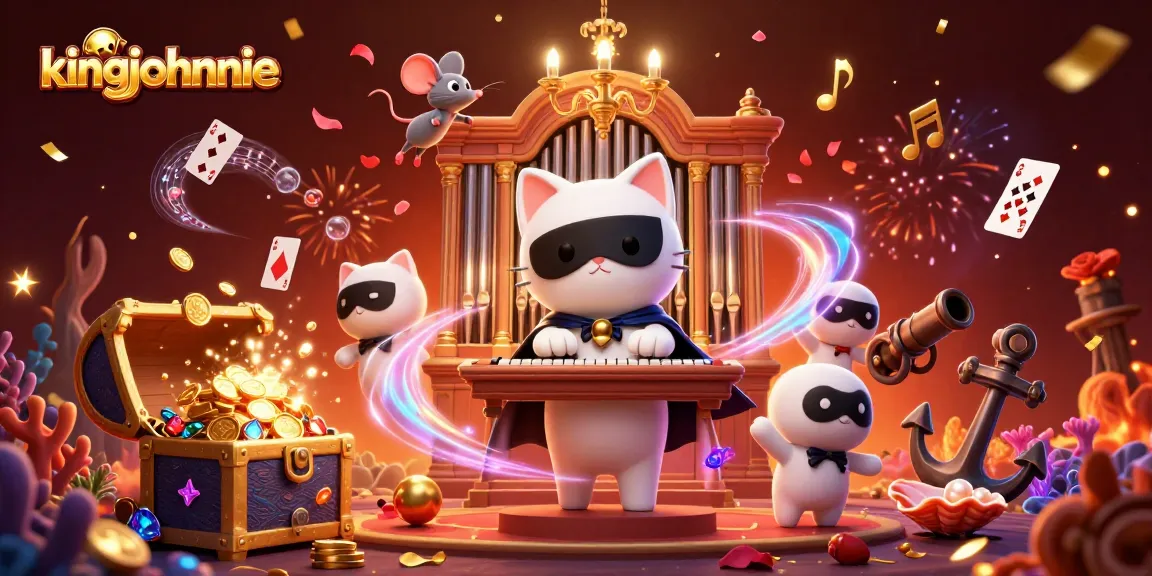 Experience exciting gameplay at kingjohnnie with vibrant characters and casino-themed elements.