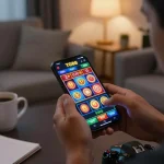 Player engaging in an exciting gaming session on the TG88 app while planning strategies and enjoying a cozy environment.