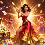 Experience the thrill of winning at GG88's vibrant casino environment filled with golden coins and games.