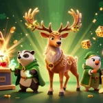 Experience jackpot excitement with jk8 in this vibrant casino-inspired scene featuring fantasy elements.