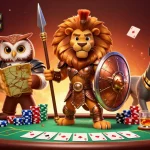 Engage with 8xbet through thrilling poker gameplay in a vibrant casino scene.