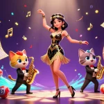 Play thrilling games at Sunwin with vibrant, colorful casino-themed illustration.