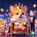 Engage in an exciting online video chat experience featuring vibrant casino elements like slots and poker chips.
