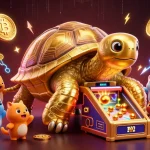 Engage in thrilling slot games with Debet, featuring a colossal tortoise pinball machine.