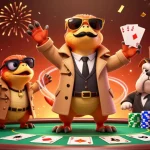 Watch raptors in a trench coat bluff their way into a VIP casino, highlighting the com atmosphere.