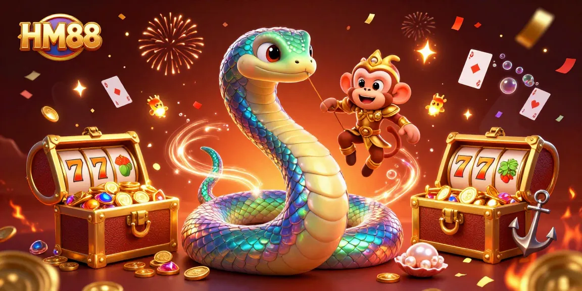 Experience thrilling gameplay with HM88 at the vibrant online casino featuring dynamic 3D artwork.