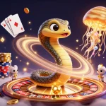 Engage with Nhà Cái Uy Tín as cute astronaut mice bet on roulette among casino elements.
