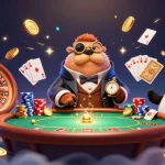Experience Fabet's thrilling underwater poker game with a jolly walrus and his bluffing pufferfish friend.