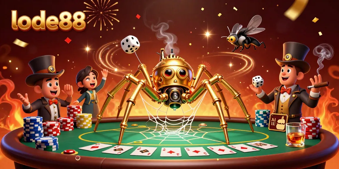 Experience the thrill of lode88 as a golden spider weaves a web of fortunes.