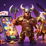 Engage with MM99's vibrant 3D casino scene featuring dynamic games and adventurous characters.