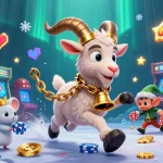 MM88 players enjoy vibrant casino gaming with Krampus, angel mouse, and gremlins celebrating fun.