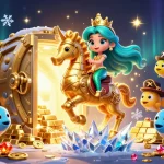 Experience MM88's underwater casino adventure with a vibrant 3D mermaid and treasures.