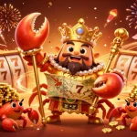 SC88 players enjoy a thrilling experience with a vibrant 3D casino scene featuring a golden crab emperor and dynamic game elements.