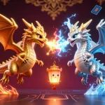 Engage with 789Win's vibrant crypto-themed casino scene featuring dragons and neon coins.