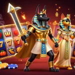 Spin and win big with HOKI368's immersive casino adventure featuring dynamic slot reels and vibrant characters.