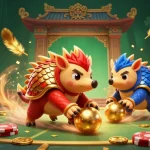 Engage with keluaran sgp in a vibrant 3D scene of rival pangolins competing in a dynamic betting arena.