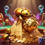 Spin the reels for big wins with nổ hũ mm88: a vibrant 3D casino scene filled with excitement and gold.