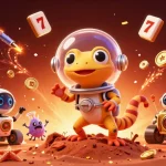 Experience the thrill of Hay88 with Martian gecko discovering a golden casino on Mars