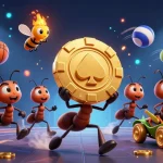 Engage with FIVE88's thrilling adventure featuring a team of ants stealthily heisting a giant poker chip.