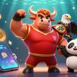 Win big with nk88 in this vibrant 3D cartoon scene of mascots celebrating gambling!